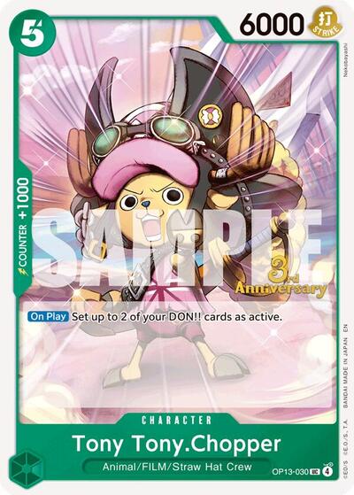 Tony Tony.Chopper #OP13-030 Carrying On His Will: 3rd Anniversary Tournament Cards