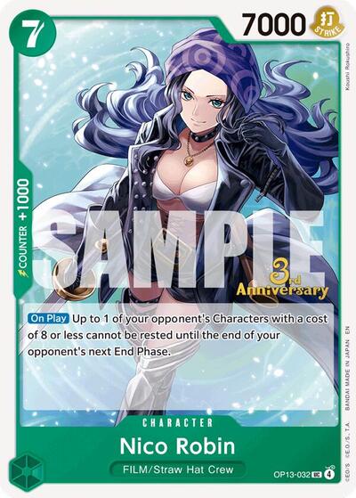 Nico Robin #OP13-032 Carrying On His Will: 3rd Anniversary Tournament Cards