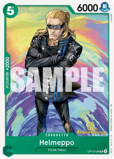 Helmeppo #OP13-036 Carrying On His Will: 3rd Anniversary Tournament Cards