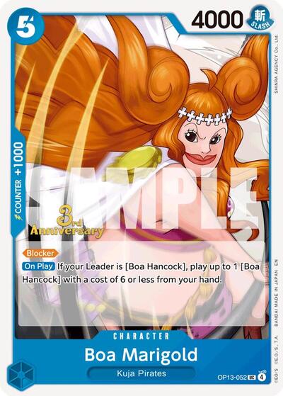Boa Marigold #OP13-052 Carrying On His Will: 3rd Anniversary Tournament Cards