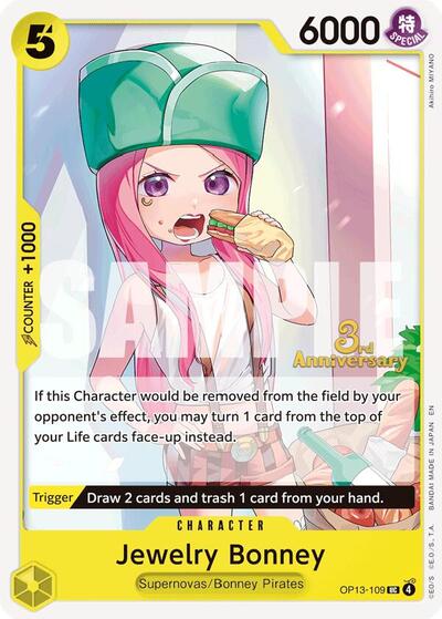 Jewelry Bonney #OP13-109 Carrying On His Will: 3rd Anniversary Tournament Cards