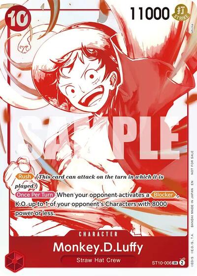 Monkey.D.Luffy - ST10-006 (3rd Anniversary Treasure Campaign Pack) #ST10-006 One Piece Promotion Cards