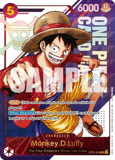 Monkey.D.Luffy - ST21-014 (3rd Anniversary Treasure Campaign Pack) #ST21-014 One Piece Promotion Cards