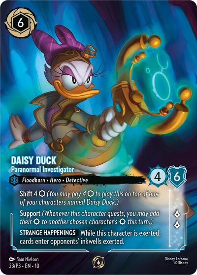 Daisy Duck - Paranormal Investigator (Store Championship Participant) #23 Disney Lorcana Promo Cards