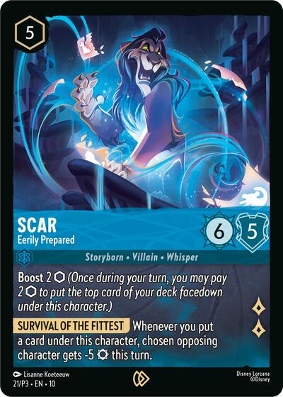 Scar - Eerily Prepared #21 Disney Lorcana Promo Cards