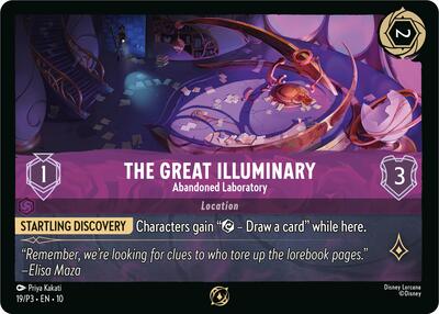 The Great Illuminary - Abandoned Laboratory #19 Disney Lorcana Promo Cards