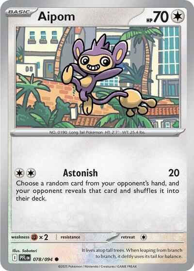 Aipom #78 Phantasmal Flames