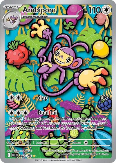 Ambipom #107 Phantasmal Flames
