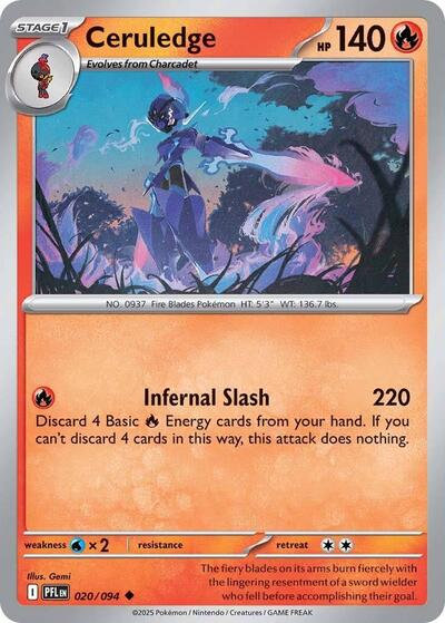 Ceruledge #20 Phantasmal Flames