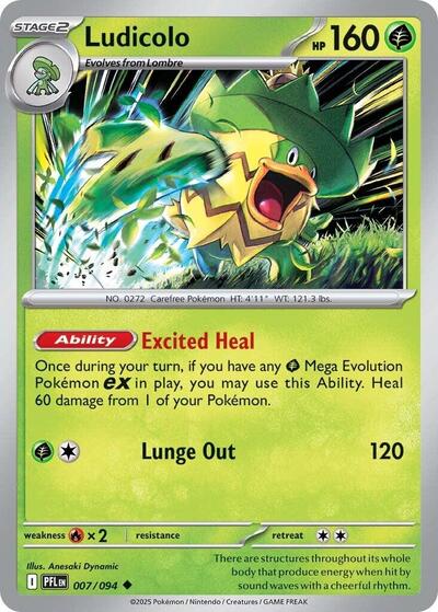 Ludicolo #7 Phantasmal Flames