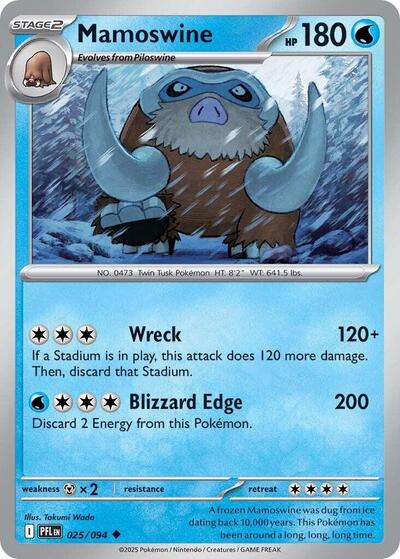 Mamoswine #25 Phantasmal Flames