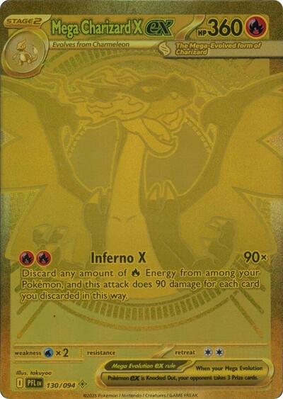 Mega Charizard X ex #130 Phantasmal Flames