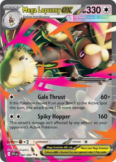 Mega Lopunny ex #84 Phantasmal Flames