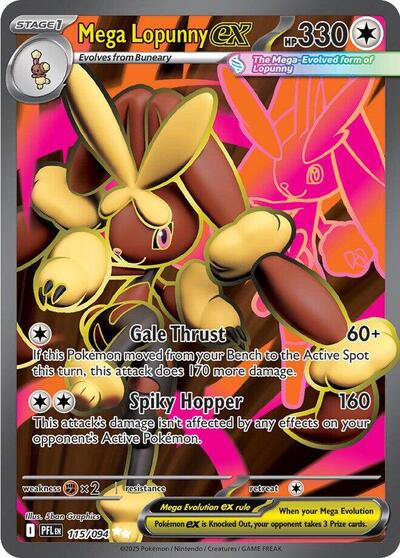 Mega Lopunny ex #115 Phantasmal Flames