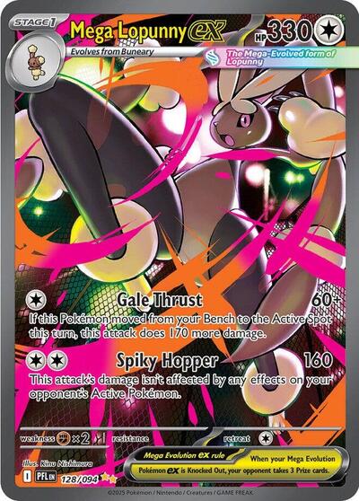 Mega Lopunny ex #128 Phantasmal Flames