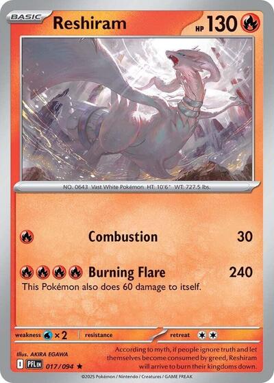 Reshiram #17 Phantasmal Flames