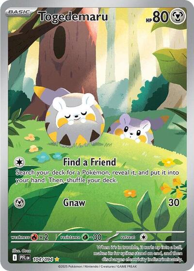 Togedemaru #104 Phantasmal Flames