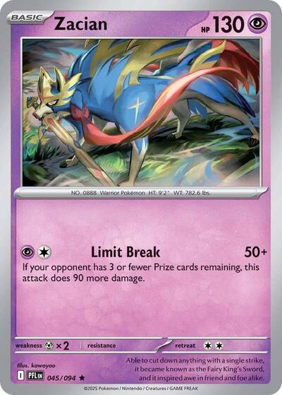 Zacian #45 Phantasmal Flames