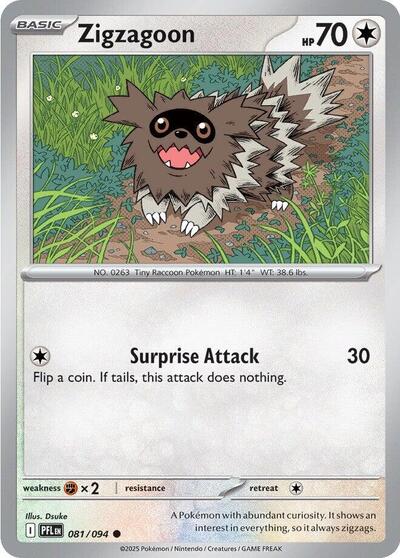 Zigzagoon #81 Phantasmal Flames