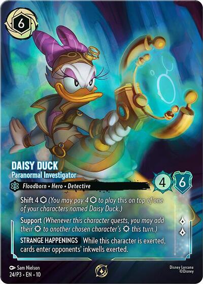 Daisy Duck - Paranormal Investigator (Store Championship) #24 Disney Lorcana Promo Cards