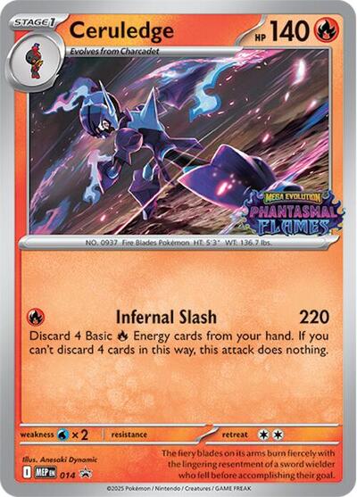 Ceruledge #14 Mega Evolution Promo
