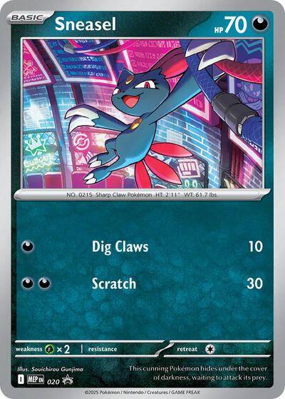 Sneasel #20 Mega Evolution Promo