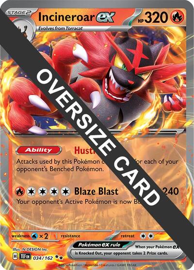 Incineroar ex #34 Jumbo Cards