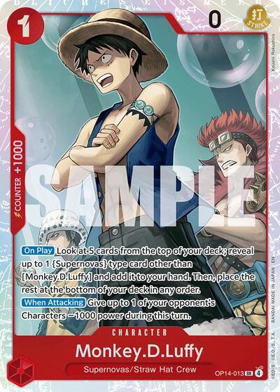 Monkey.D.Luffy #OP14-013 The Azure Sea's Seven