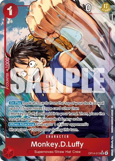 Monkey.D.Luffy - OP14-013 (Alternate Art) #OP14-013 The Azure Sea's Seven