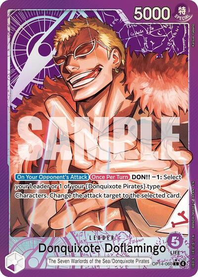 Donquixote Doflamingo - OP14-060 (Alternate Art) #OP14-060 The Azure Sea's Seven