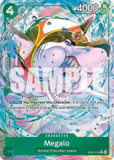 Megalo (Alternate Art) #EB04-018 The Azure Sea's Seven