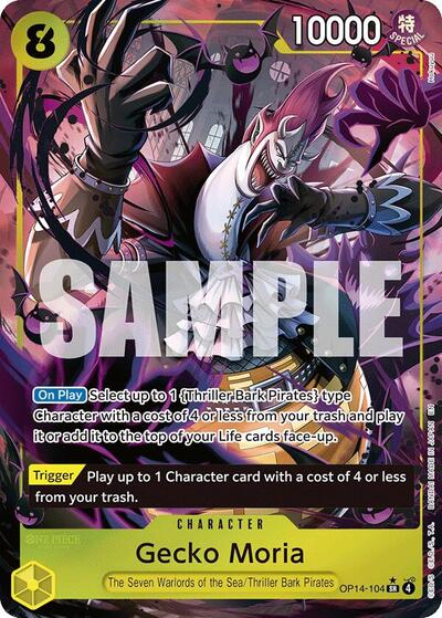 Gecko Moria - OP14-104 (Alternate Art) #OP14-104 The Azure Sea's Seven