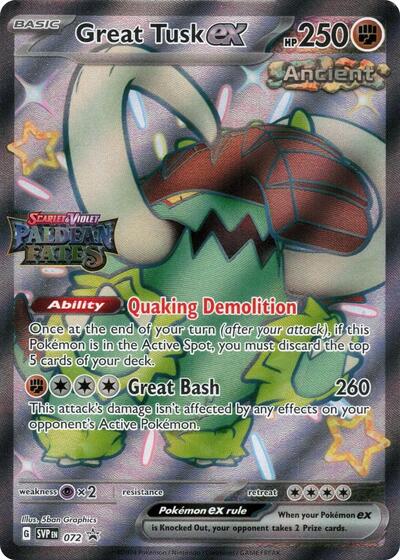 Great Tusk ex - 072 #72 Miscellaneous Cards & Products