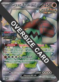 Great Tusk ex - 072 #72 Jumbo Cards