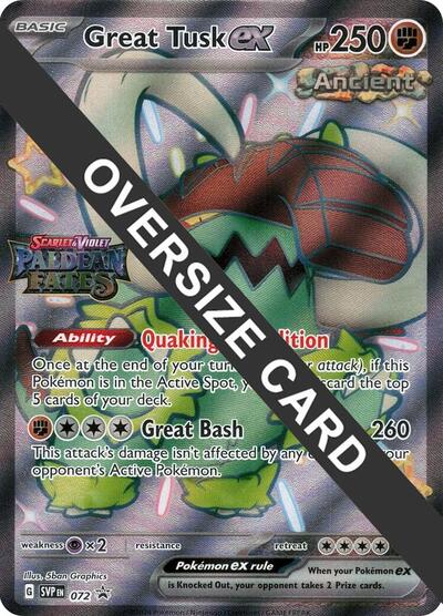 Great Tusk ex - 072 #72 Jumbo Cards