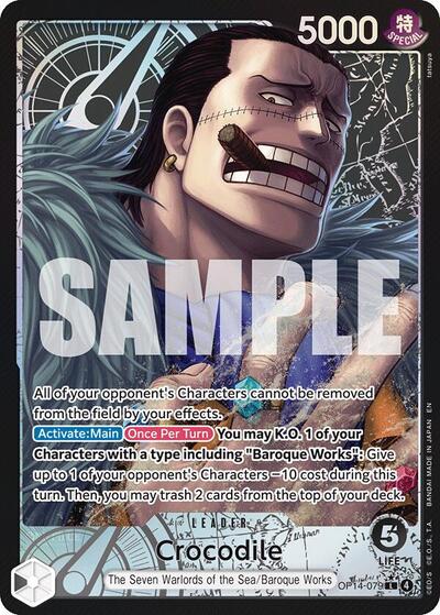 Crocodile - OP14-079 (Alternate Art) #OP14-079 The Azure Sea's Seven