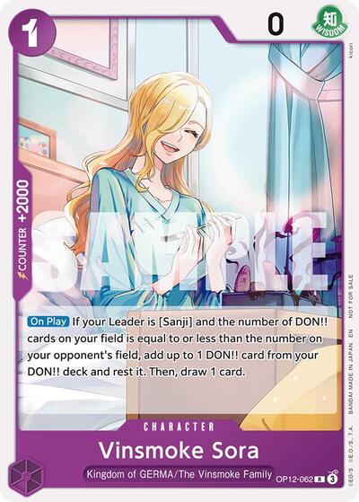 Vinsmoke Sora (Tournament Pack 2026 Vol. 1) #OP12-062 One Piece Promotion Cards