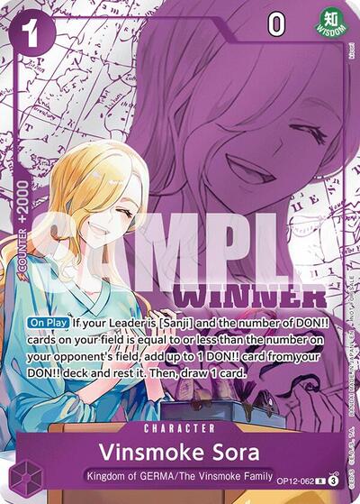 Vinsmoke Sora (Winner Pack 2026 Vol. 1) #OP12-062 One Piece Promotion Cards