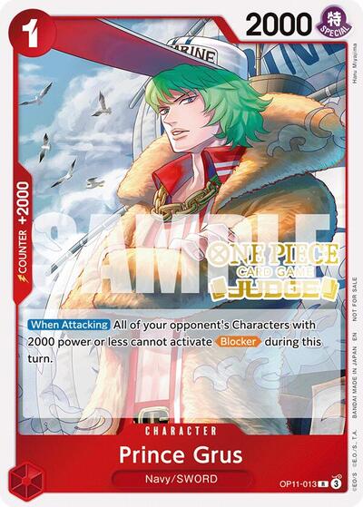 Prince Grus (Judge Pack Vol. 7) #OP11-013 One Piece Promotion Cards