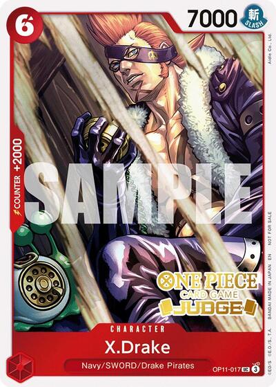X.Drake (Judge Pack Vol. 7) #OP11-017 One Piece Promotion Cards