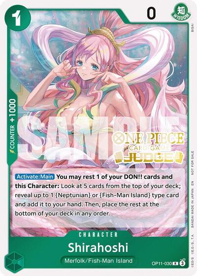 Shirahoshi (Judge Pack Vol. 7) #OP11-030 One Piece Promotion Cards
