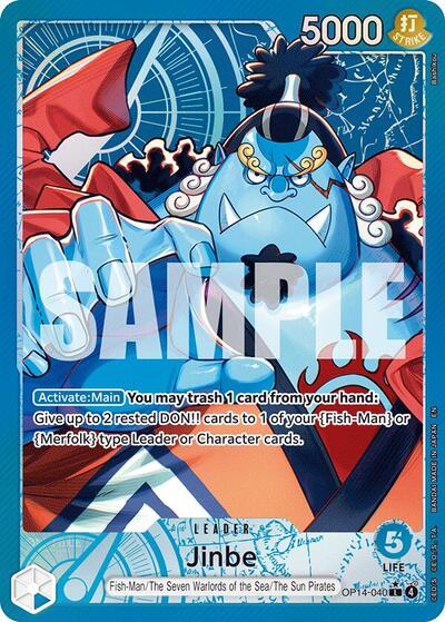 Jinbe - OP14-040 (Alternate Art) #OP14-040 The Azure Sea's Seven