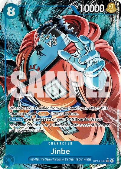 Jinbe - OP14-049 (Alternate Art) #OP14-049 The Azure Sea's Seven