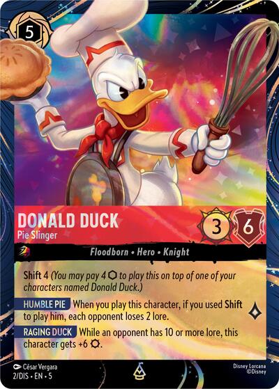 Donald Duck - Pie Slinger #2 Disney Lorcana Promo Cards