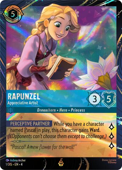 Rapunzel - Appreciative Artist #1 Disney Lorcana Promo Cards