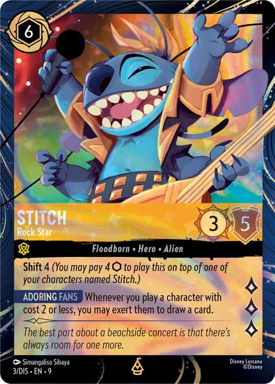 Stitch - Rock Star #3 Disney Lorcana Promo Cards