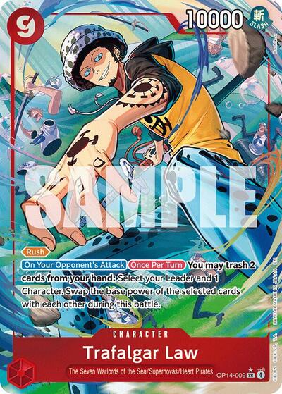 Trafalgar Law - OP14-009 (Alternate Art) #OP14-009 The Azure Sea's Seven