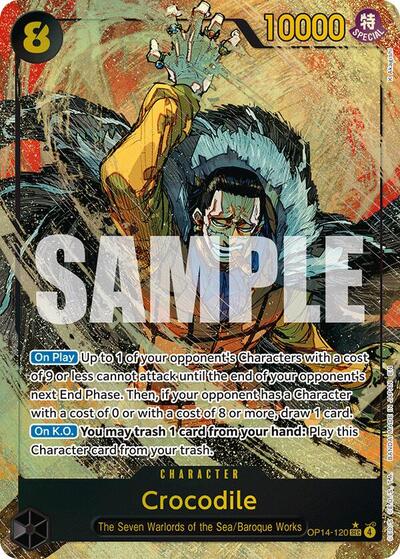 Crocodile - OP14-120 (Alternate Art) #OP14-120 The Azure Sea's Seven