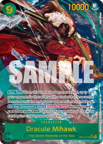 Dracule Mihawk - OP14-119 (Alternate Art) #OP14-119 The Azure Sea's Seven