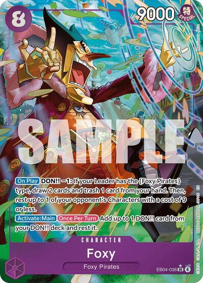Foxy (Alternate Art) #EB04-036 The Azure Sea's Seven
